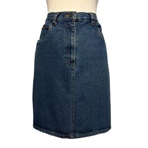 Vintage 90s Bill Bass Jean Skirt